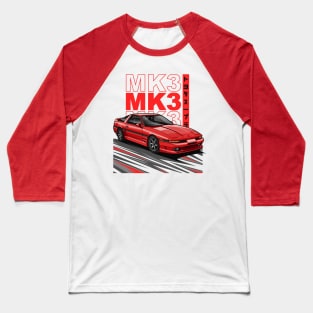The Legend Supra MK-3 (Crimson Red) Baseball T-Shirt